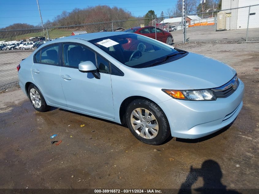 2012 HONDA CIVIC LX