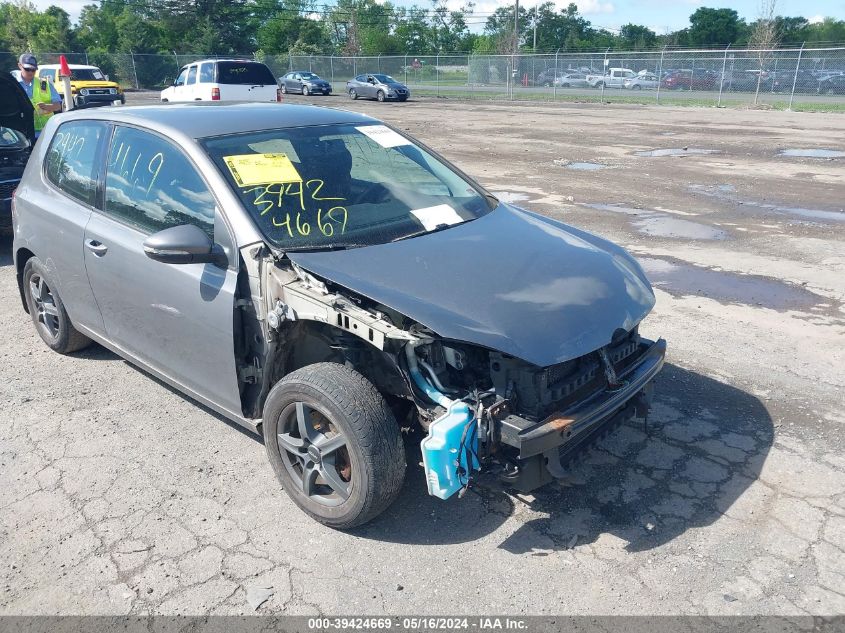 2012 VOLKSWAGEN GOLF 2.5L 2-DOOR