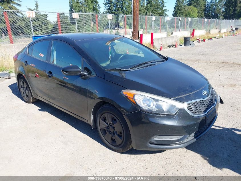 2016 KIA FORTE LX