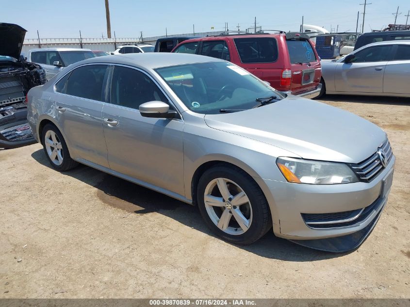 2013 VOLKSWAGEN PASSAT 2.5L SE