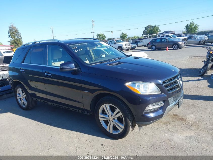 2012 MERCEDES-BENZ ML 350 4MATIC