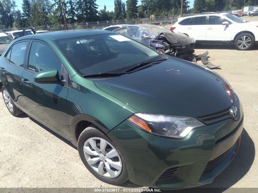 2016 TOYOTA COROLLA LE