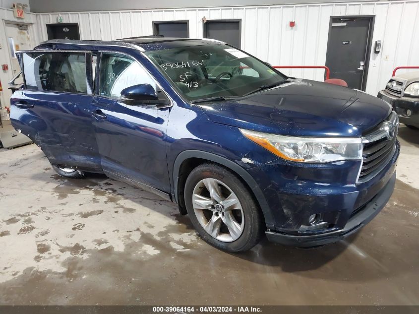 2016 TOYOTA HIGHLANDER LIMITED PLATINUM V6