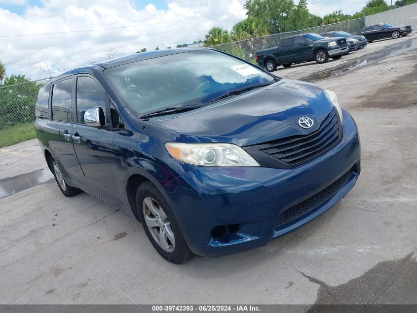 2012 TOYOTA SIENNA BASE 7 PASSENGER