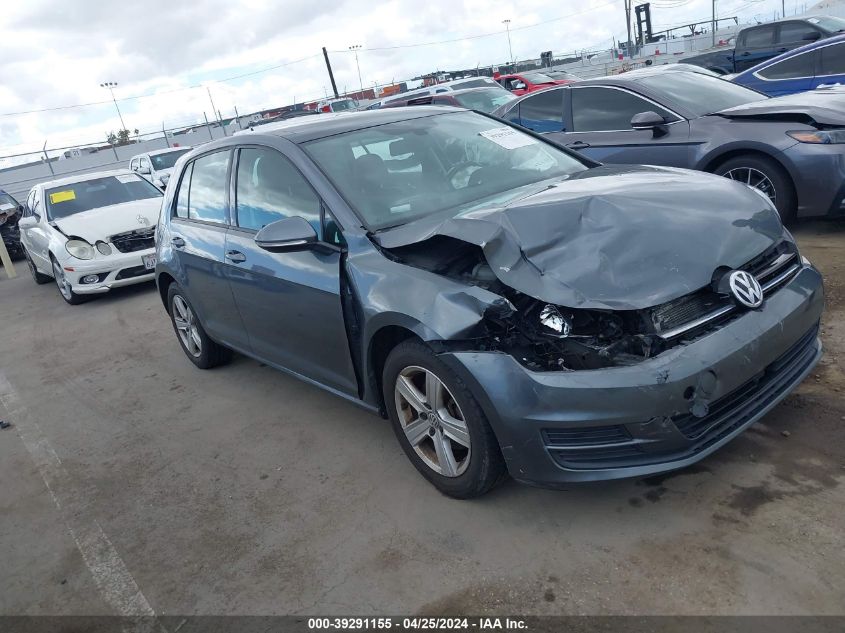 2017 VOLKSWAGEN GOLF TSI S 4-DOOR/TSI SE 4-DOOR/TSI SEL 4-DOOR/TSI WOLFSBURG EDITION 4-DOOR