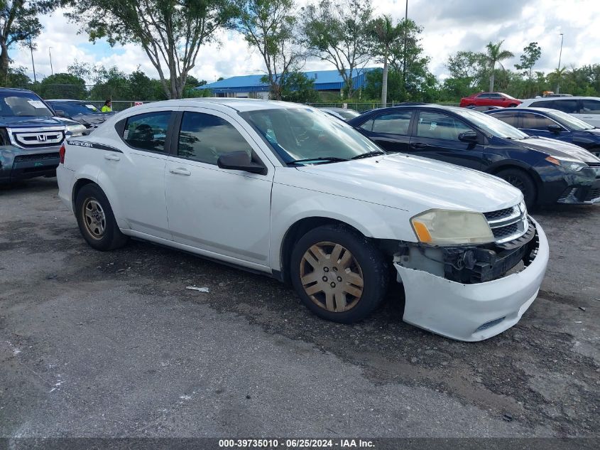 2012 DODGE AVENGER SE