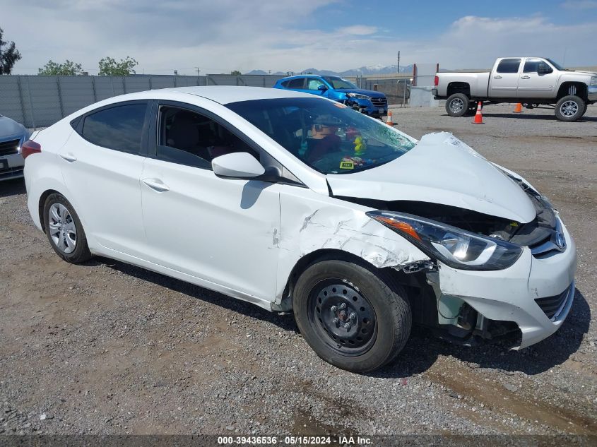 2016 HYUNDAI ELANTRA SE