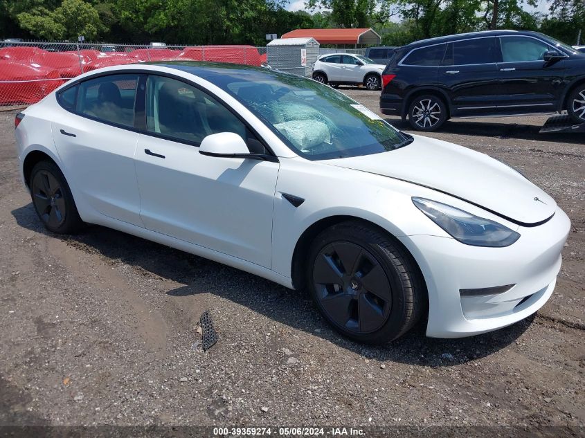 2021 TESLA MODEL 3 STANDARD RANGE PLUS REAR-WHEEL DRIVE