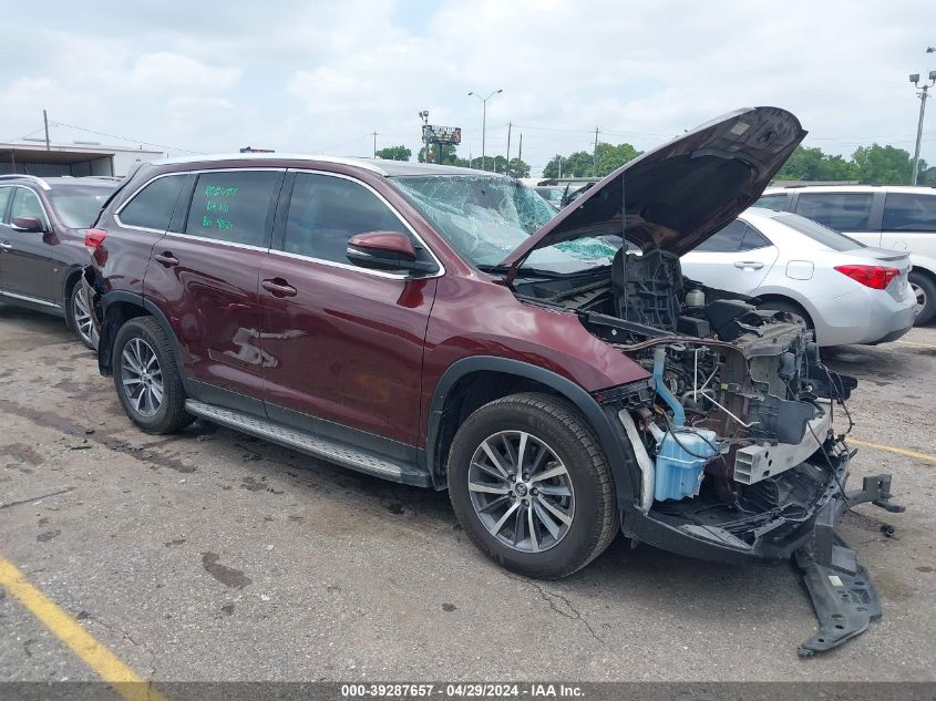 2019 TOYOTA HIGHLANDER XLE