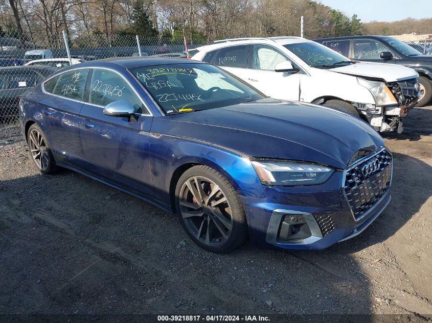 2022 AUDI S5 SPORTBACK PREMIUM PLUS TFSI QUATTRO TIPTRONIC