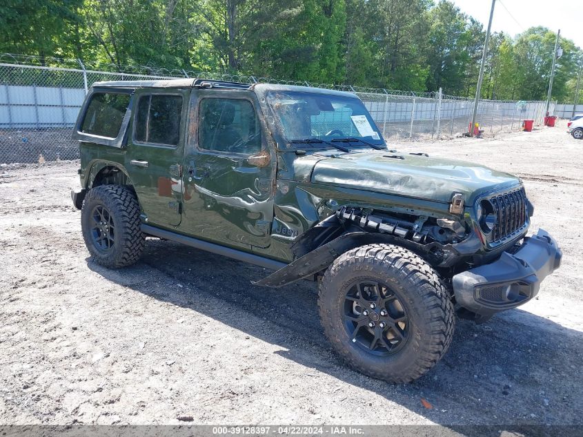 2024 JEEP WRANGLER 4-DOOR WILLYS 4X4