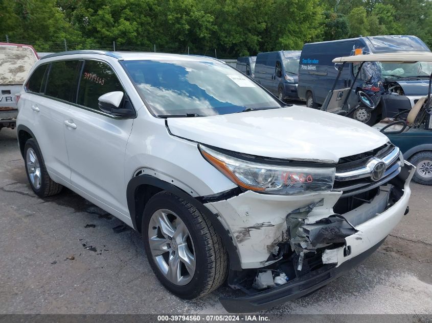 2015 TOYOTA HIGHLANDER LIMITED V6