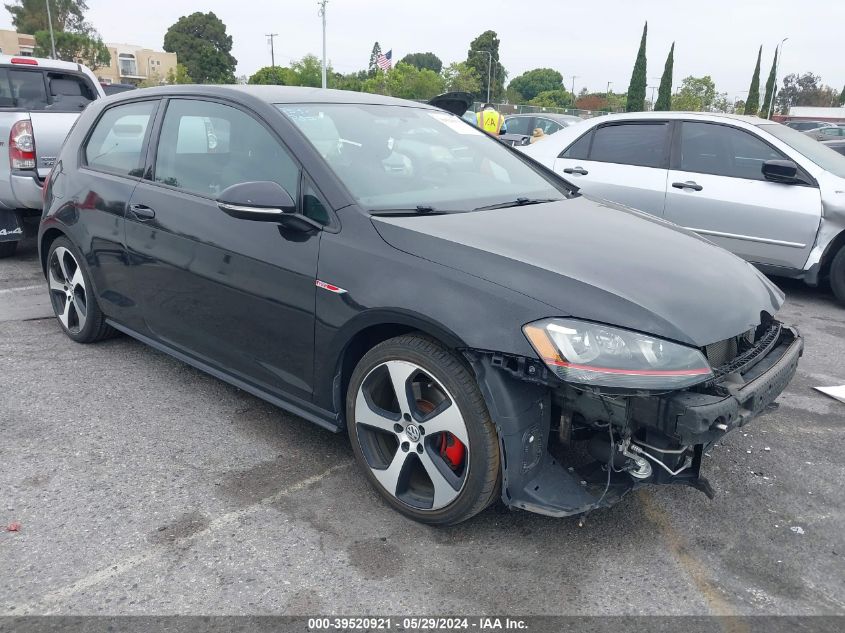 2016 VOLKSWAGEN GOLF GTI S 2-DOOR