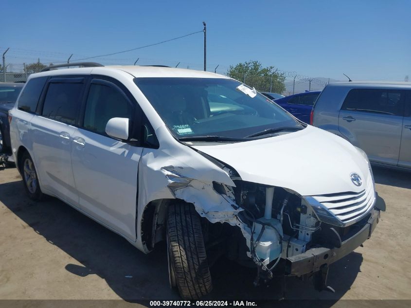 2015 TOYOTA SIENNA LE 8 PASSENGER