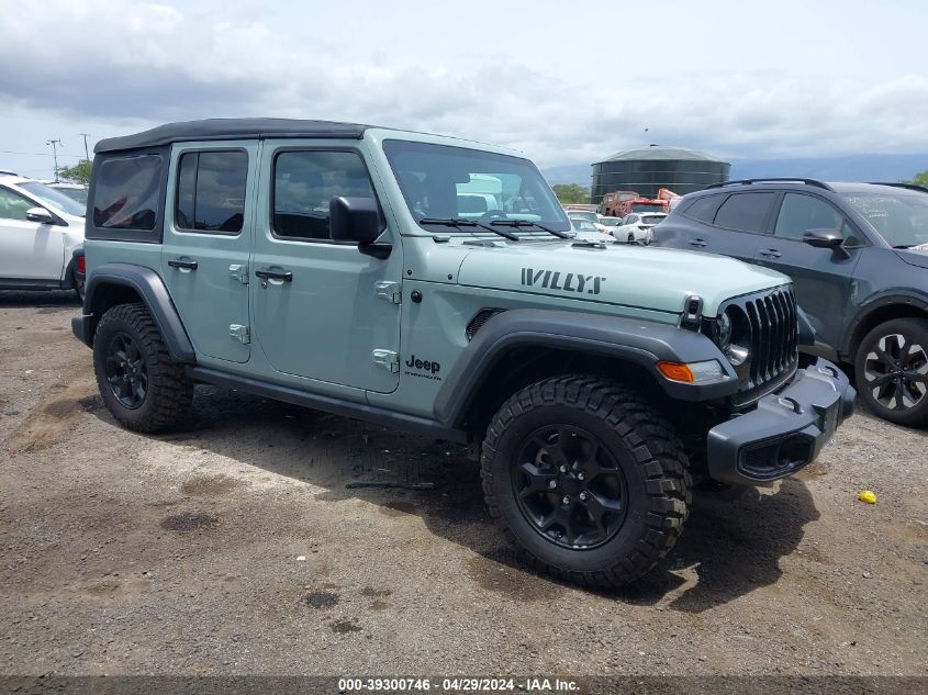 2023 JEEP WRANGLER 4-DOOR WILLYS SPORT 4X4