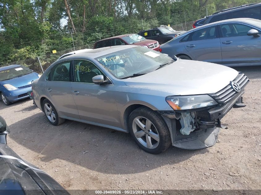 2013 VOLKSWAGEN PASSAT 2.5L SE