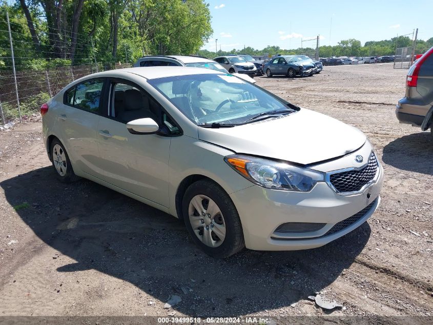 2015 KIA FORTE LX