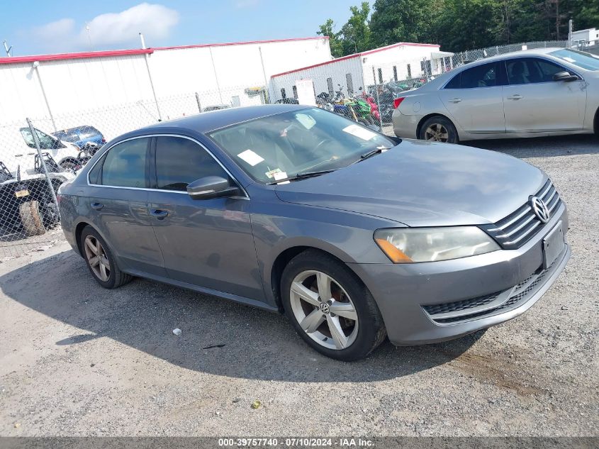 2013 VOLKSWAGEN PASSAT 2.5L SE