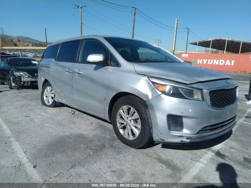 2017 KIA SEDONA LX