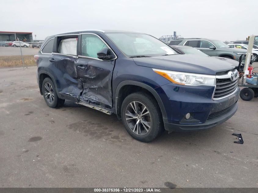 2016 TOYOTA HIGHLANDER XLE V6