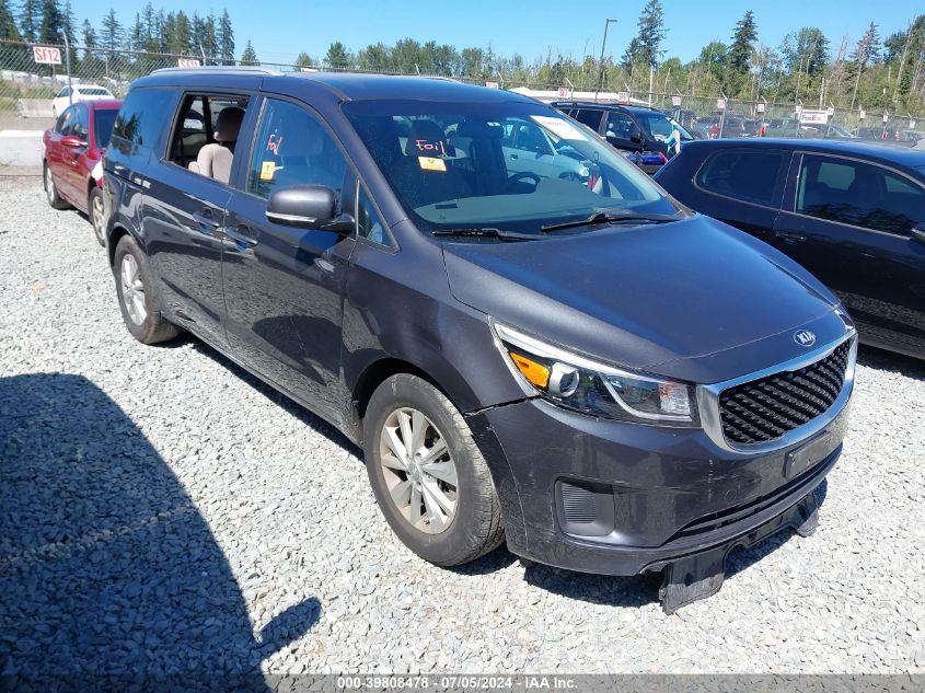 2016 KIA SEDONA LX