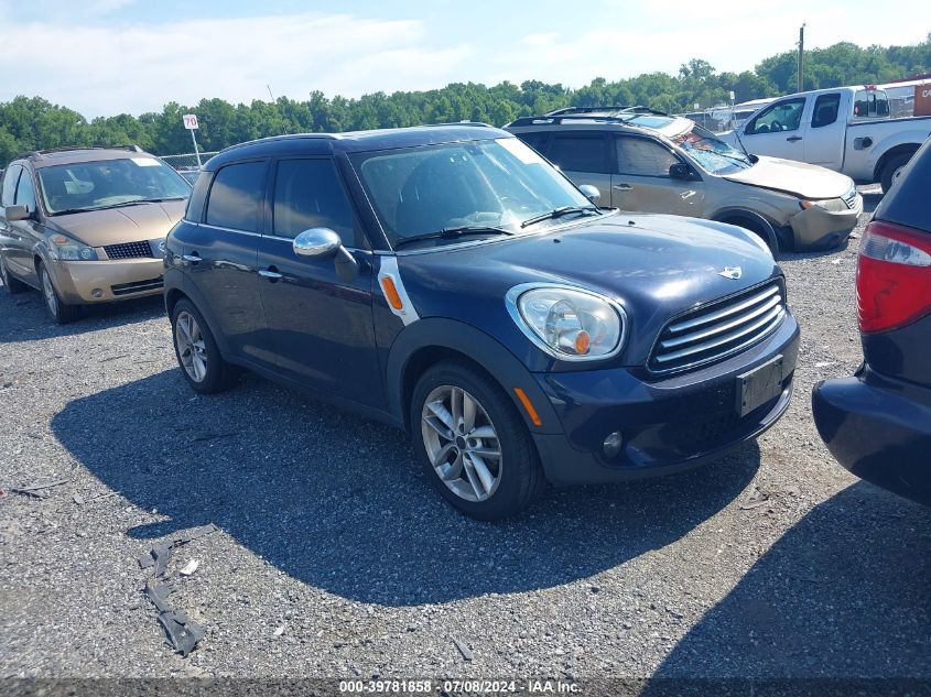 2012 MINI COOPER COUNTRYMAN COUNTRYMAN