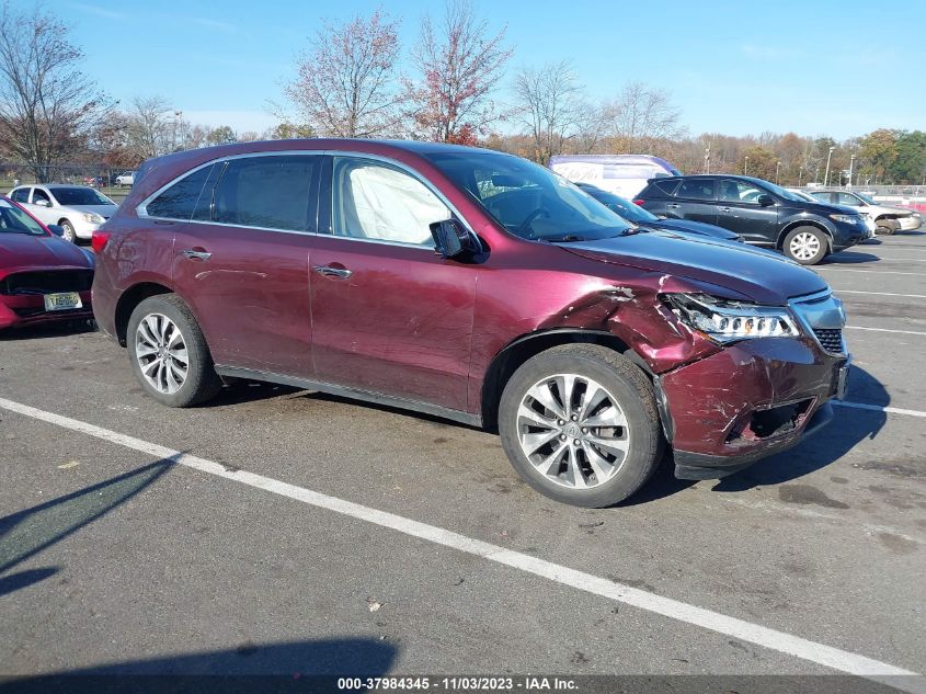 2016 ACURA MDX TECHNOLOGY & ACURAWATCH PLUS PACKAGES/TECHNOLOGY PACKAGE