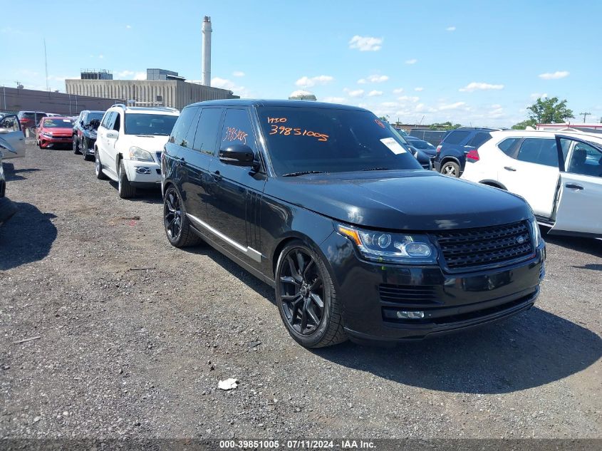 2015 LAND ROVER RANGE ROVER 5.0L V8 SUPERCHARGED