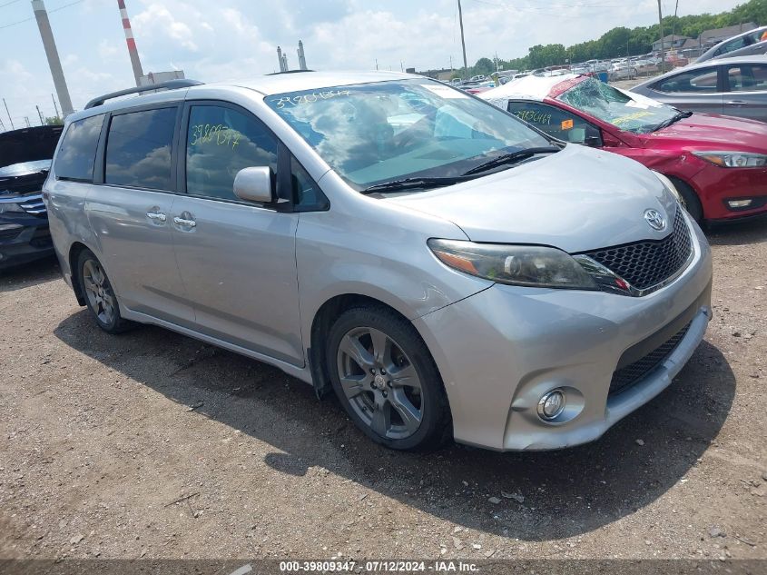 2016 TOYOTA SIENNA SE 8 PASSENGER