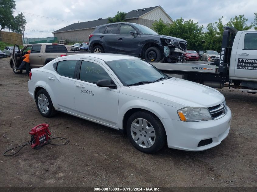 2012 DODGE AVENGER SE