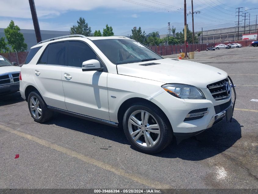 2012 MERCEDES-BENZ ML 350 4MATIC