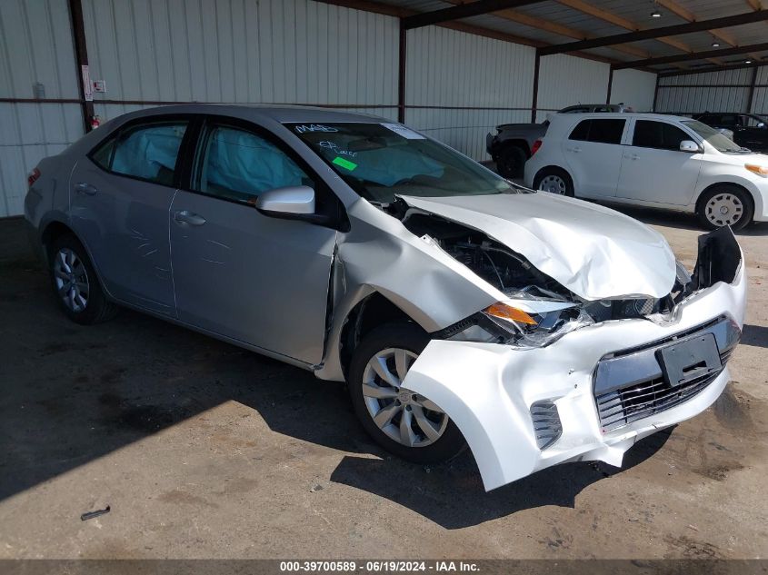 2016 TOYOTA COROLLA LE