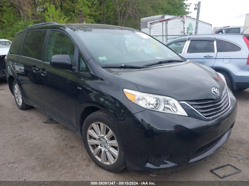 2017 TOYOTA SIENNA LE 7 PASSENGER