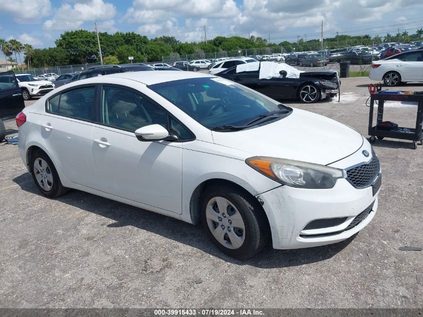 2016 KIA FORTE LX