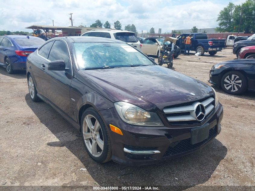 2012 MERCEDES-BENZ C 250