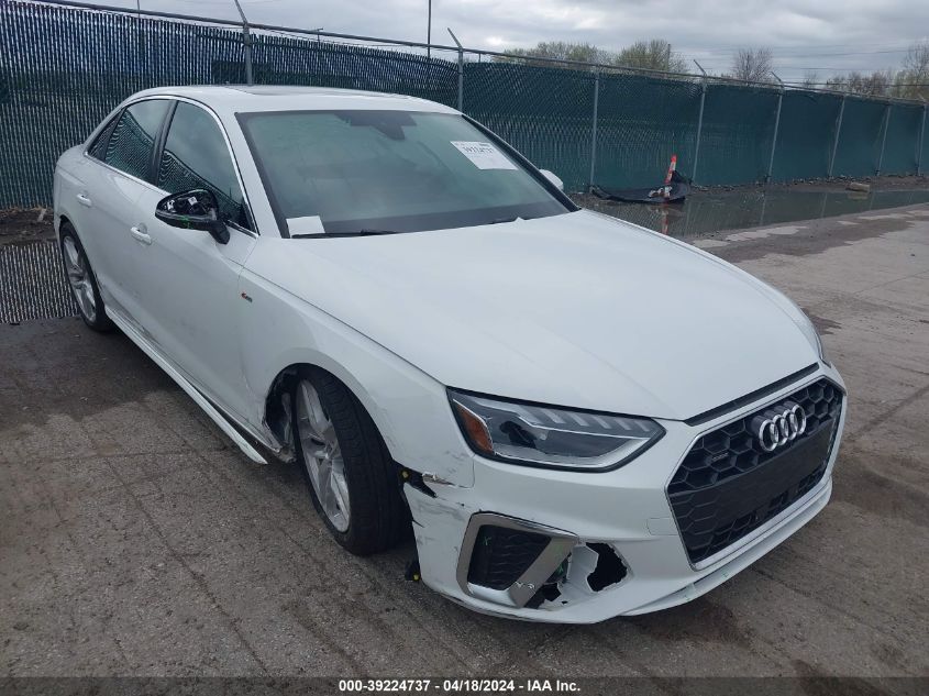 2023 AUDI A4 PREMIUM PLUS 45 TFSI S LINE QUATTRO S TRONIC