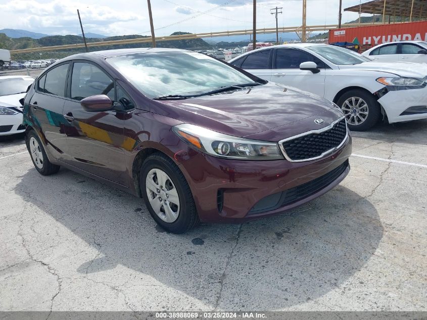 2018 KIA FORTE LX