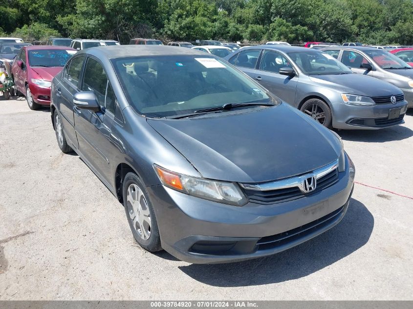 2012 HONDA CIVIC HYBRID