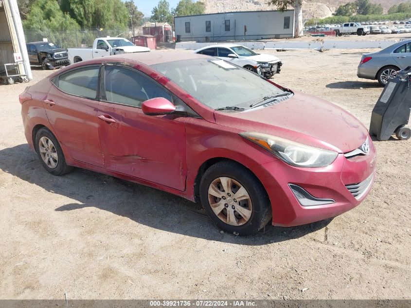 2016 HYUNDAI ELANTRA SE