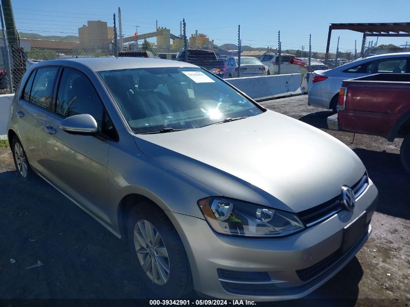 2017 VOLKSWAGEN GOLF TSI S 4-DOOR/TSI SE 4-DOOR/TSI SEL 4-DOOR/TSI WOLFSBURG EDITION 4-DOOR