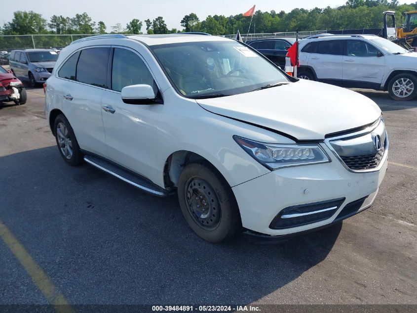 2016 ACURA MDX ADVANCE   ENTERTAINMENT PACKAGES/ADVANCE PACKAGE