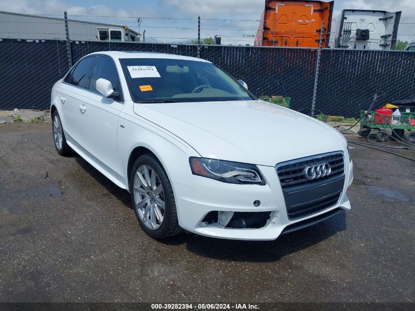 2012 AUDI A4 2.0T PREMIUM