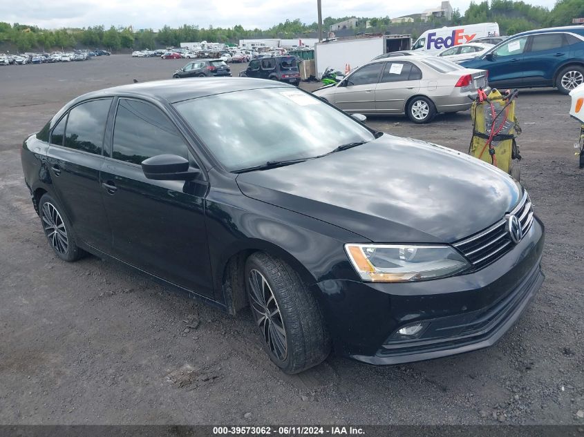 2016 VOLKSWAGEN JETTA 1.8T SPORT