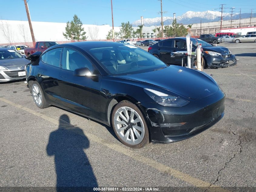 2022 TESLA MODEL 3 REAR-WHEEL DRIVE