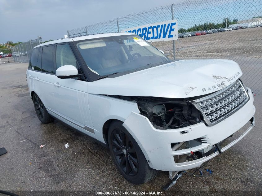 2017 LAND ROVER RANGE ROVER 3.0L V6 TURBOCHARGED DIESEL HSE TD6