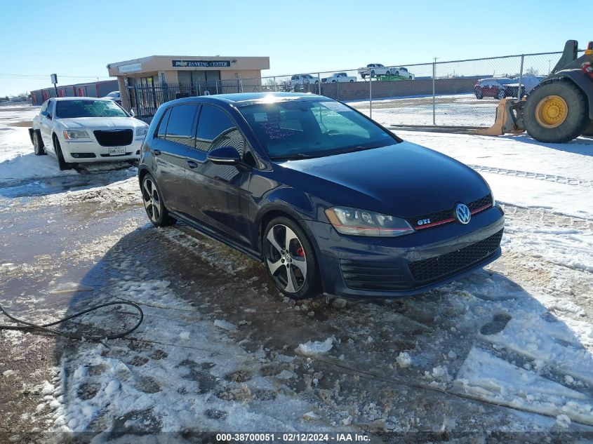 2015 VOLKSWAGEN GOLF GTI 2.0T SE 4-DOOR