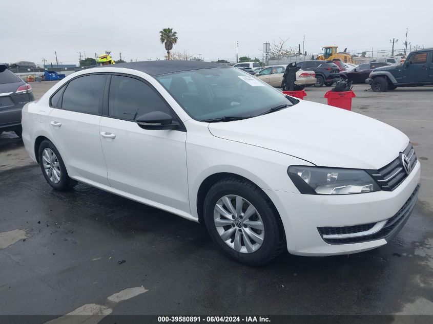 2012 VOLKSWAGEN PASSAT 2.5L S