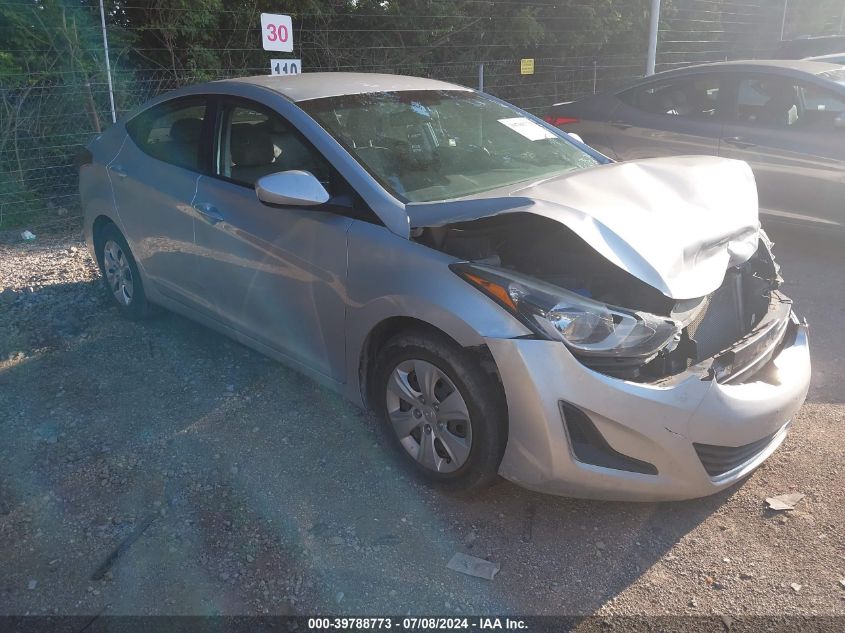 2016 HYUNDAI ELANTRA SE/SPORT/LIMITED