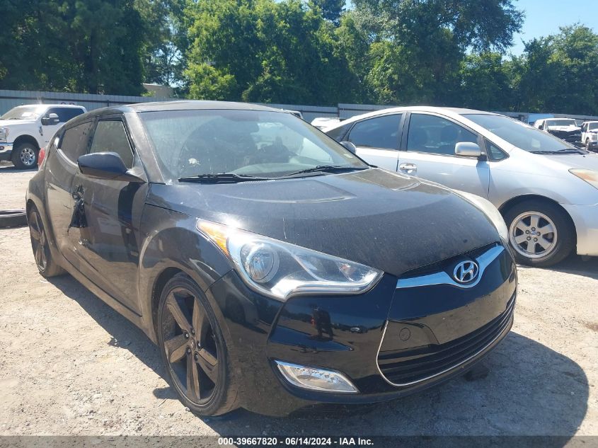 2012 HYUNDAI VELOSTER BASE W/RED/BLACK