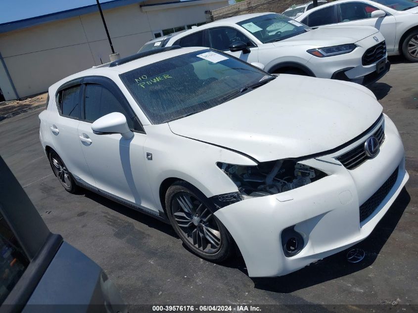 2012 LEXUS CT 200H PREMIUM